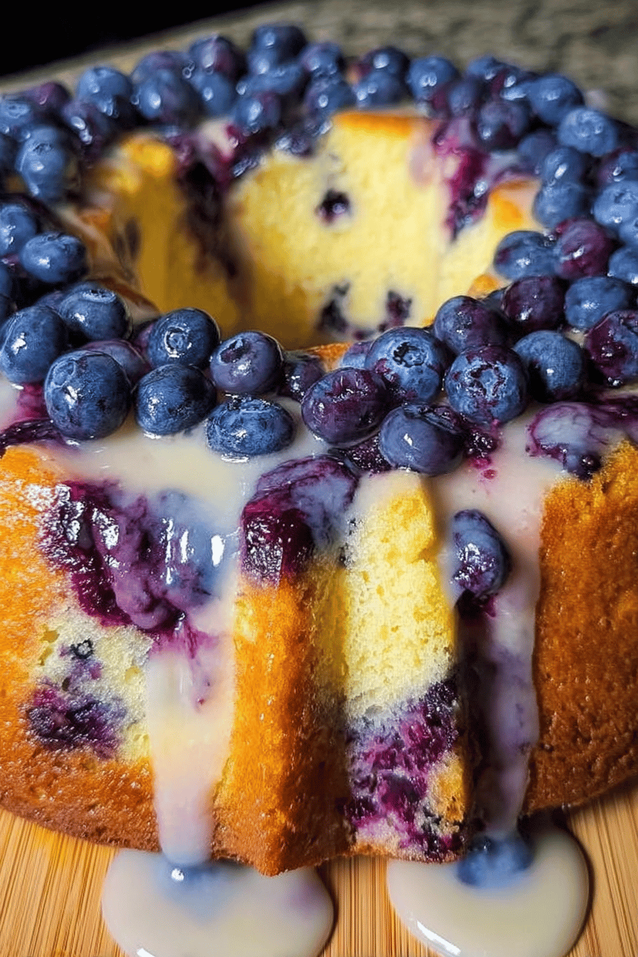Lemon Blueberry Pound Cake