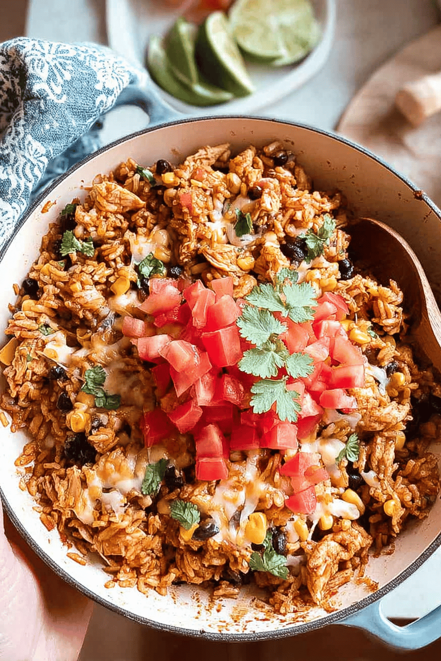 Mexican Chicken And Rice Skillet