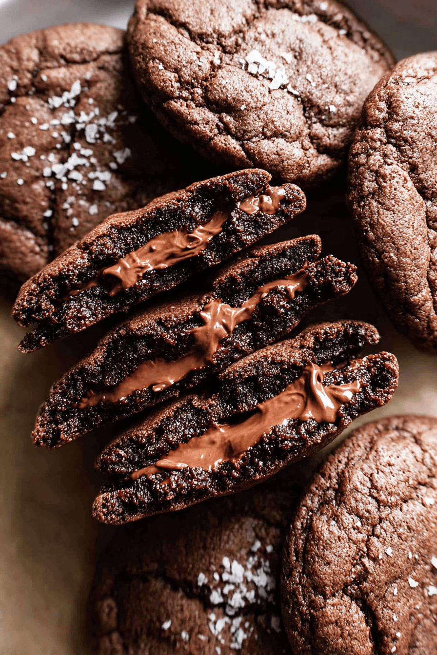Nutella Chocolate Lava Cookies