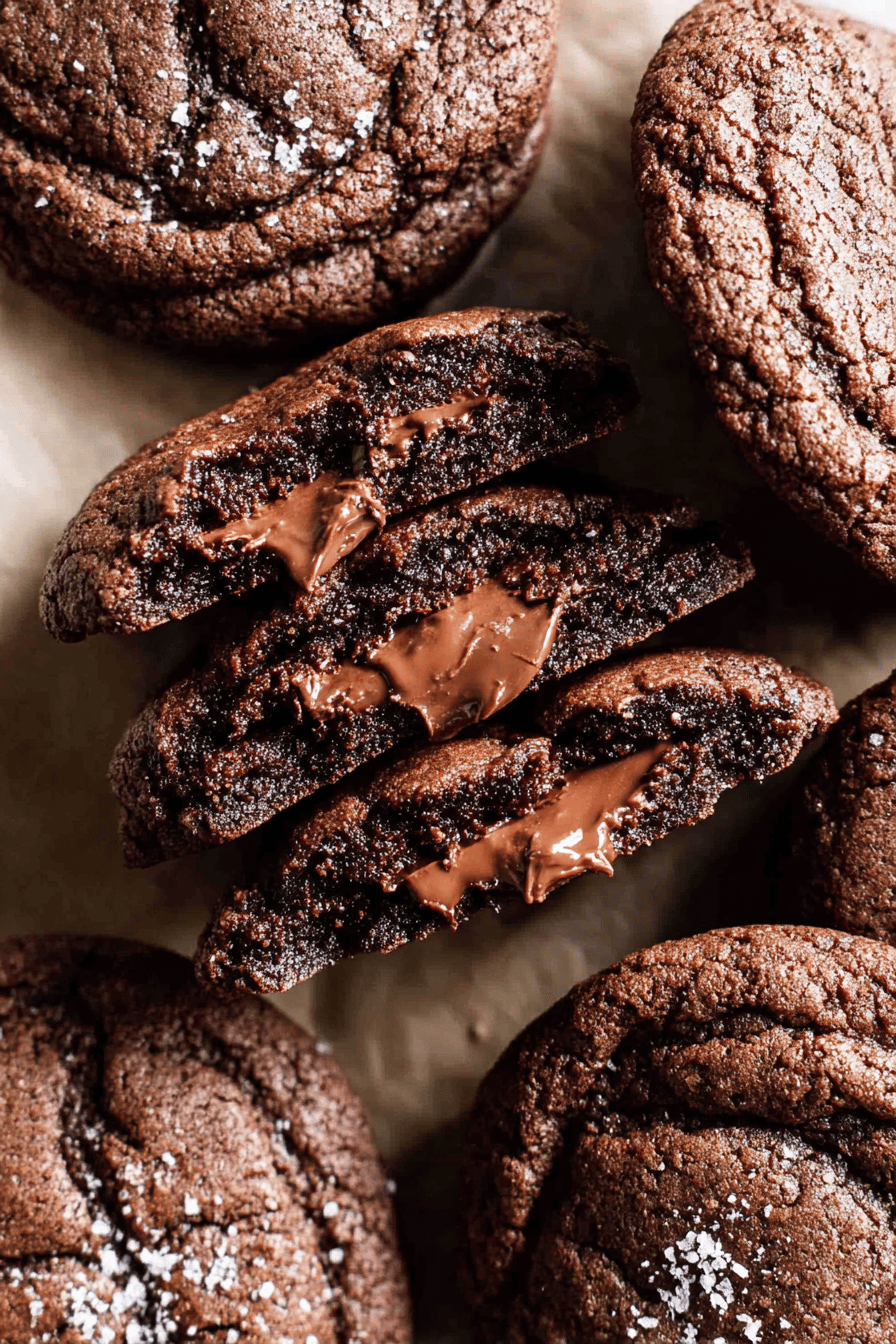 Nutella Chocolate Lava Cookies
