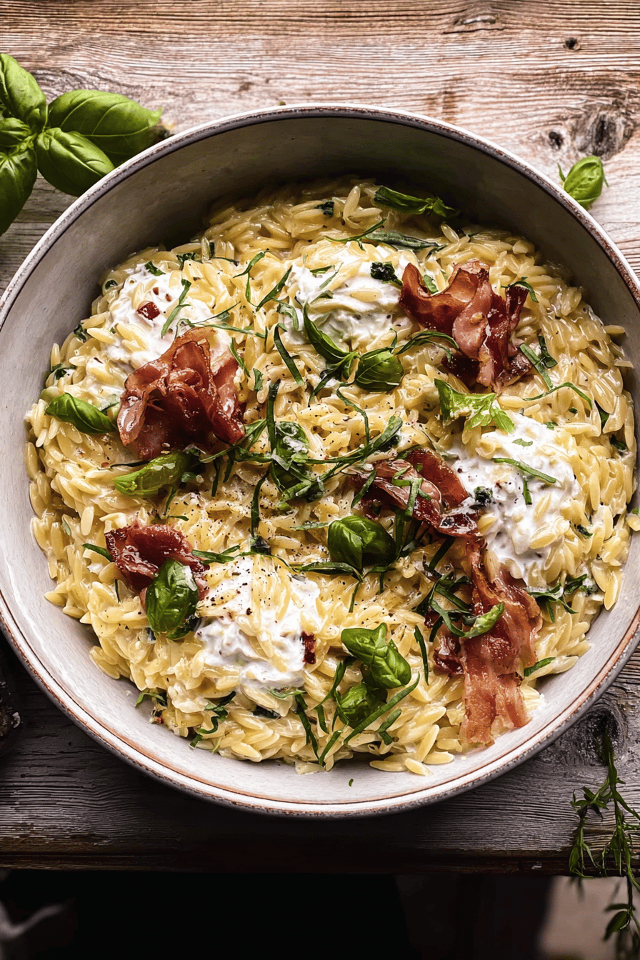 Orzo Carbonara