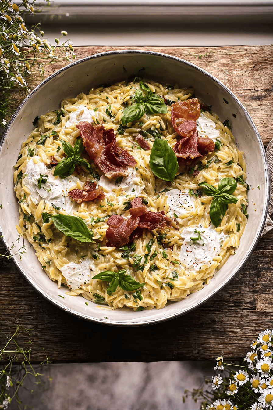 Orzo Carbonara