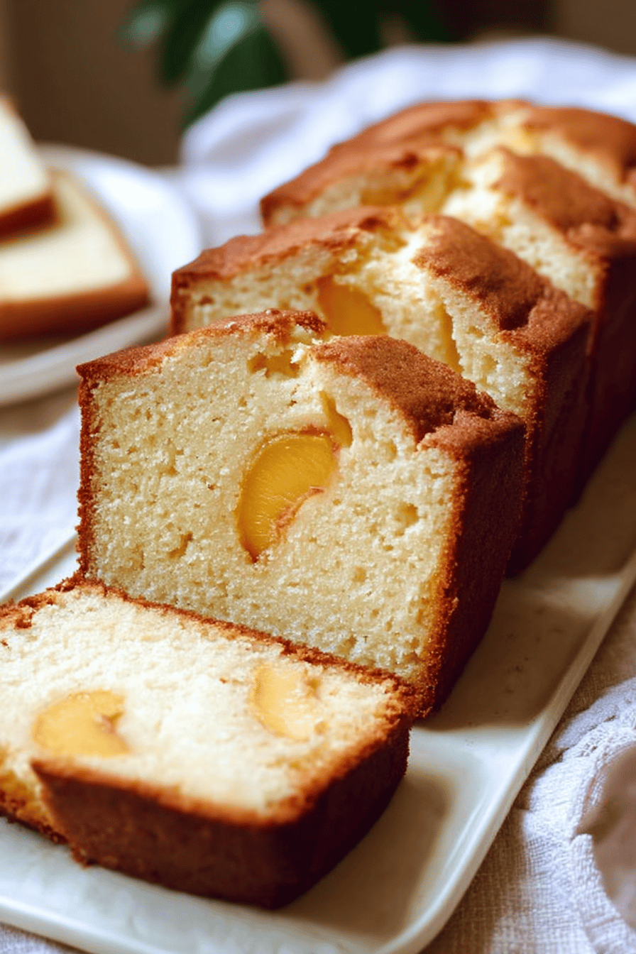 Peaches Cream Cheese Loaf