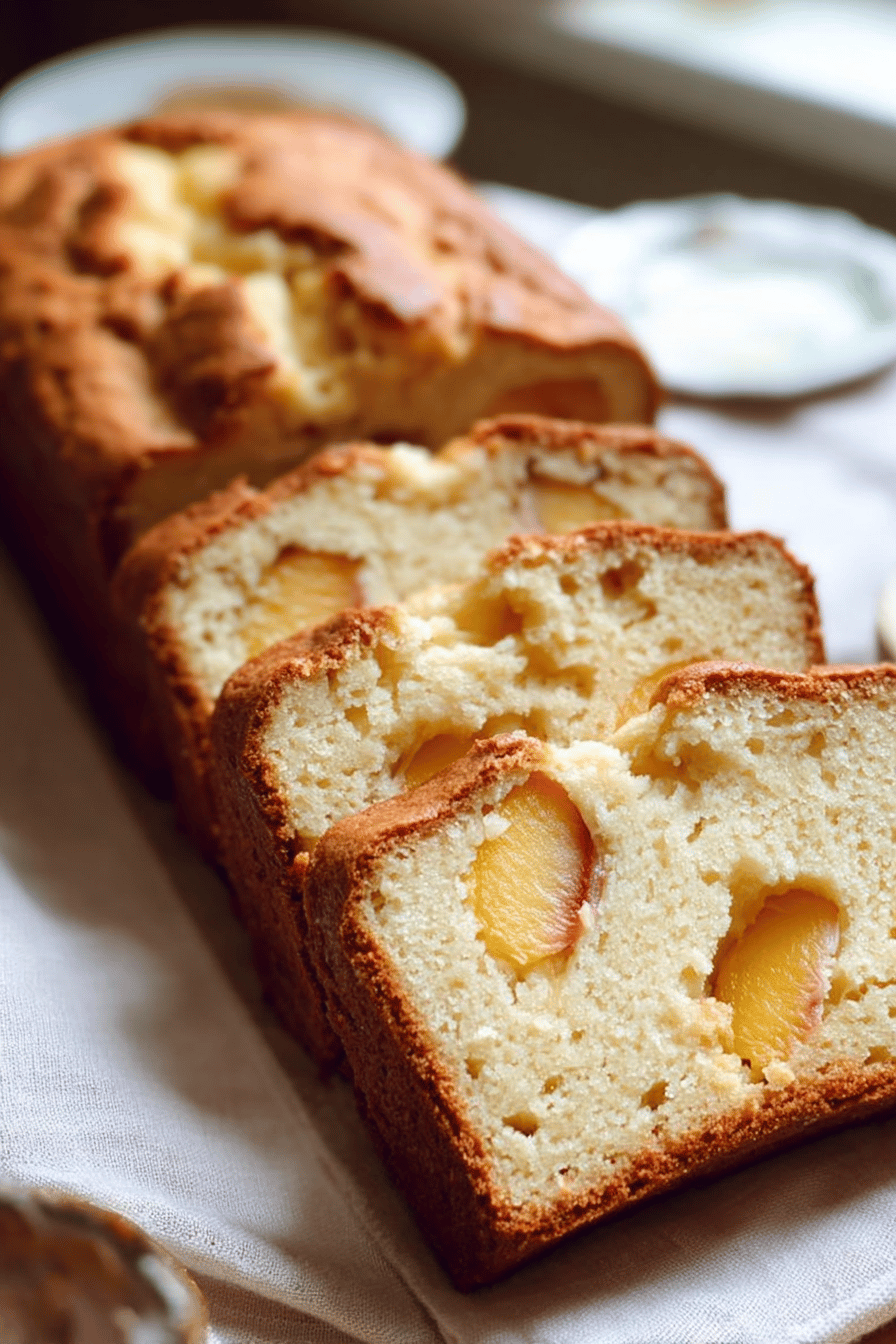 Peaches Cream Cheese Loaf