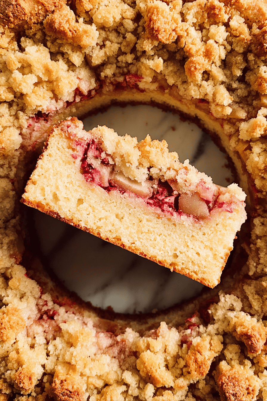 Rhubarb Coffee Cake