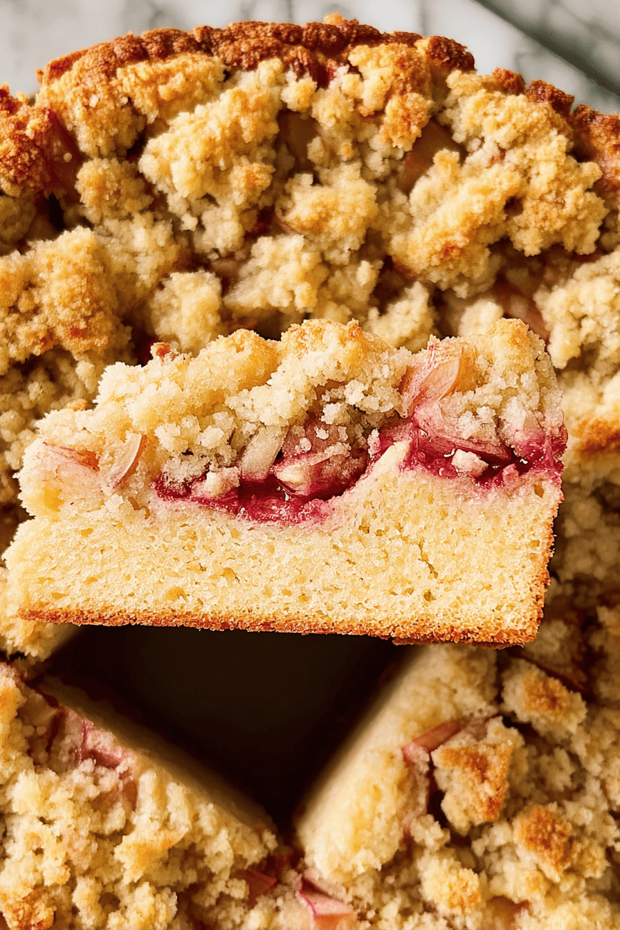 Rhubarb Coffee Cake