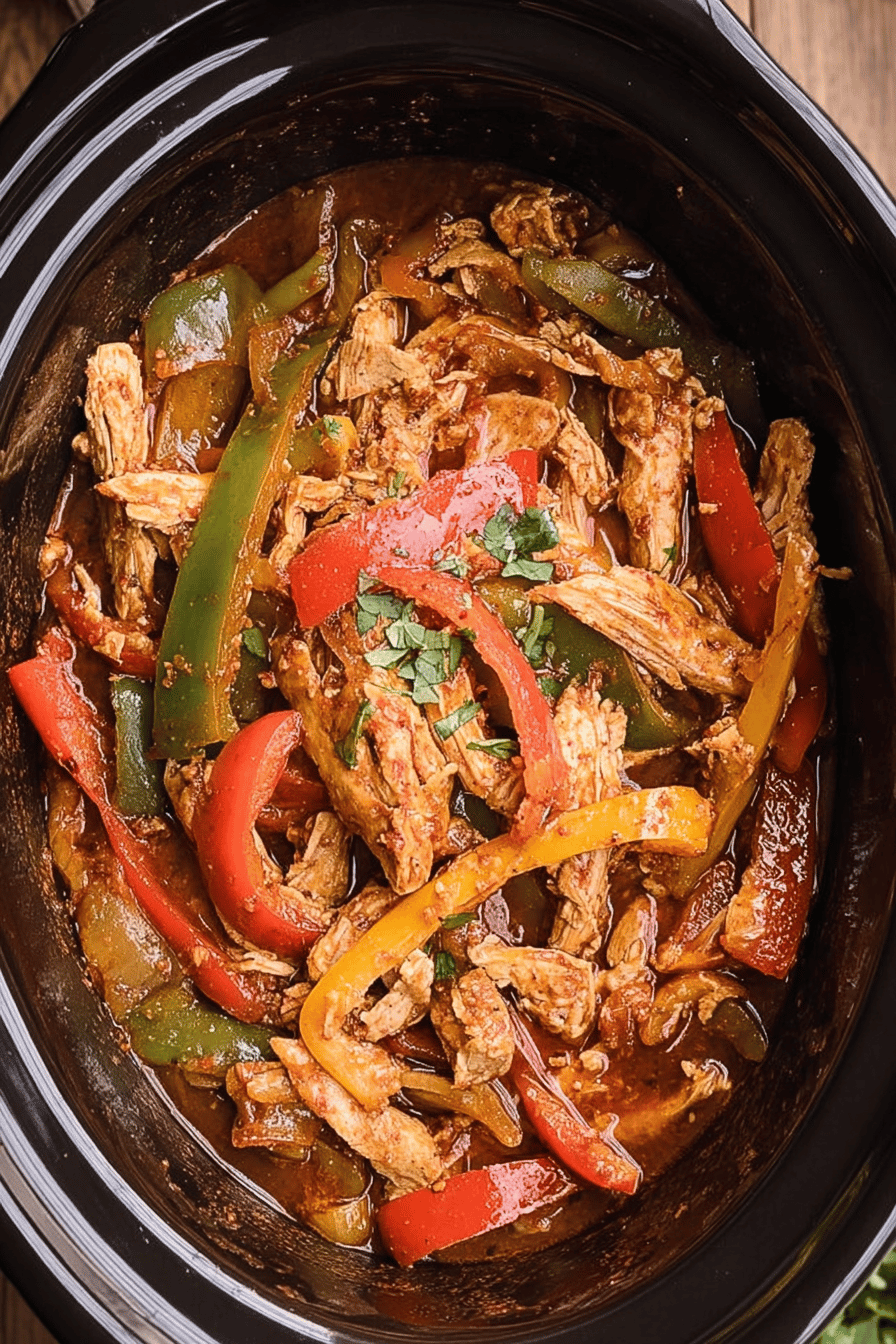 Slow Cooker Chicken Fajitas