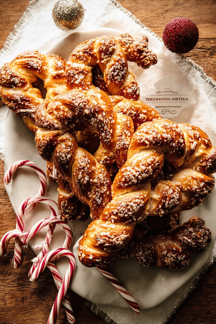 Soft Pretzel Candy Canes