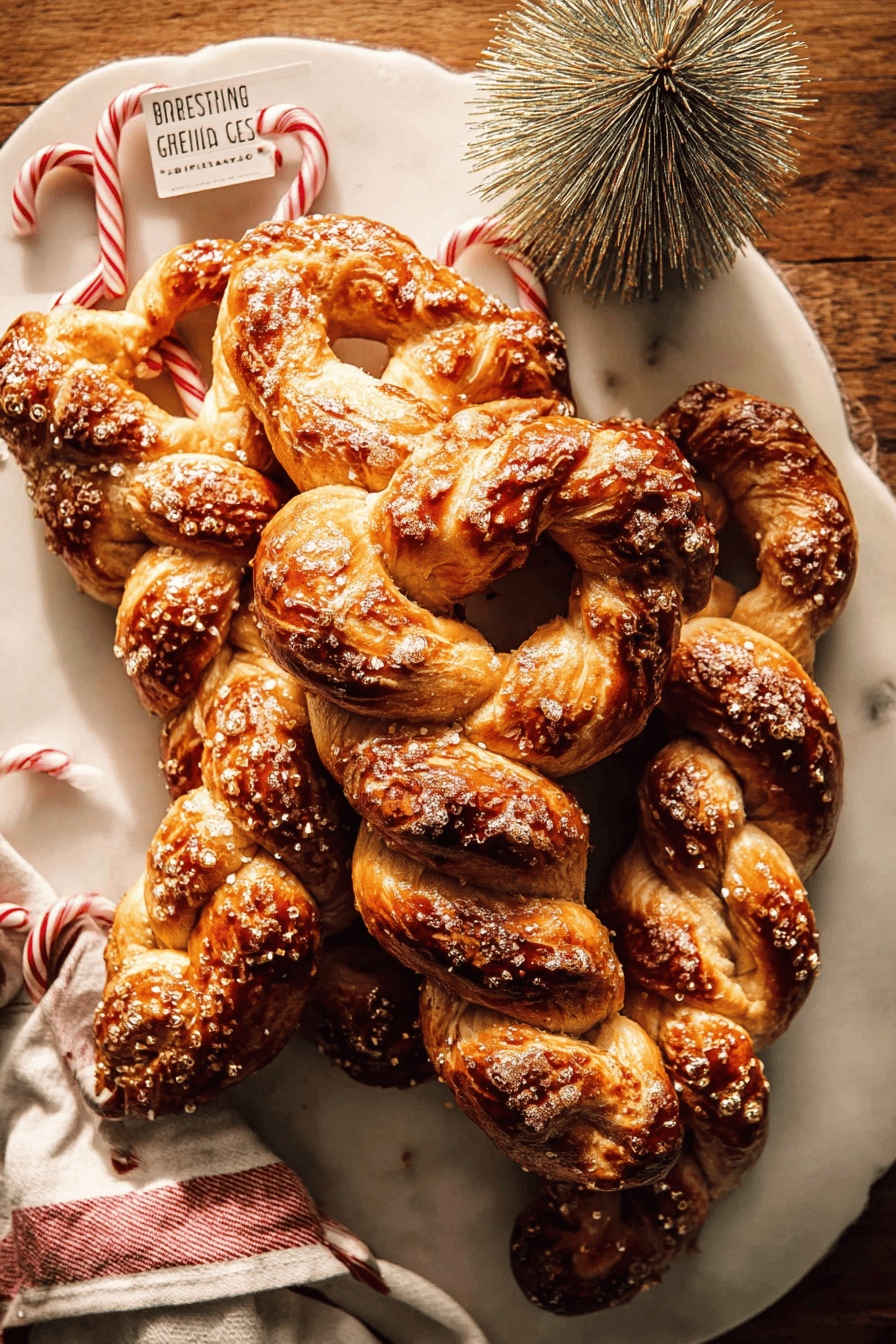 Soft Pretzel Candy Canes