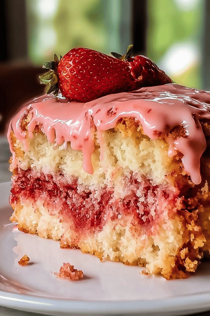 Strawberry Honeybun Cake