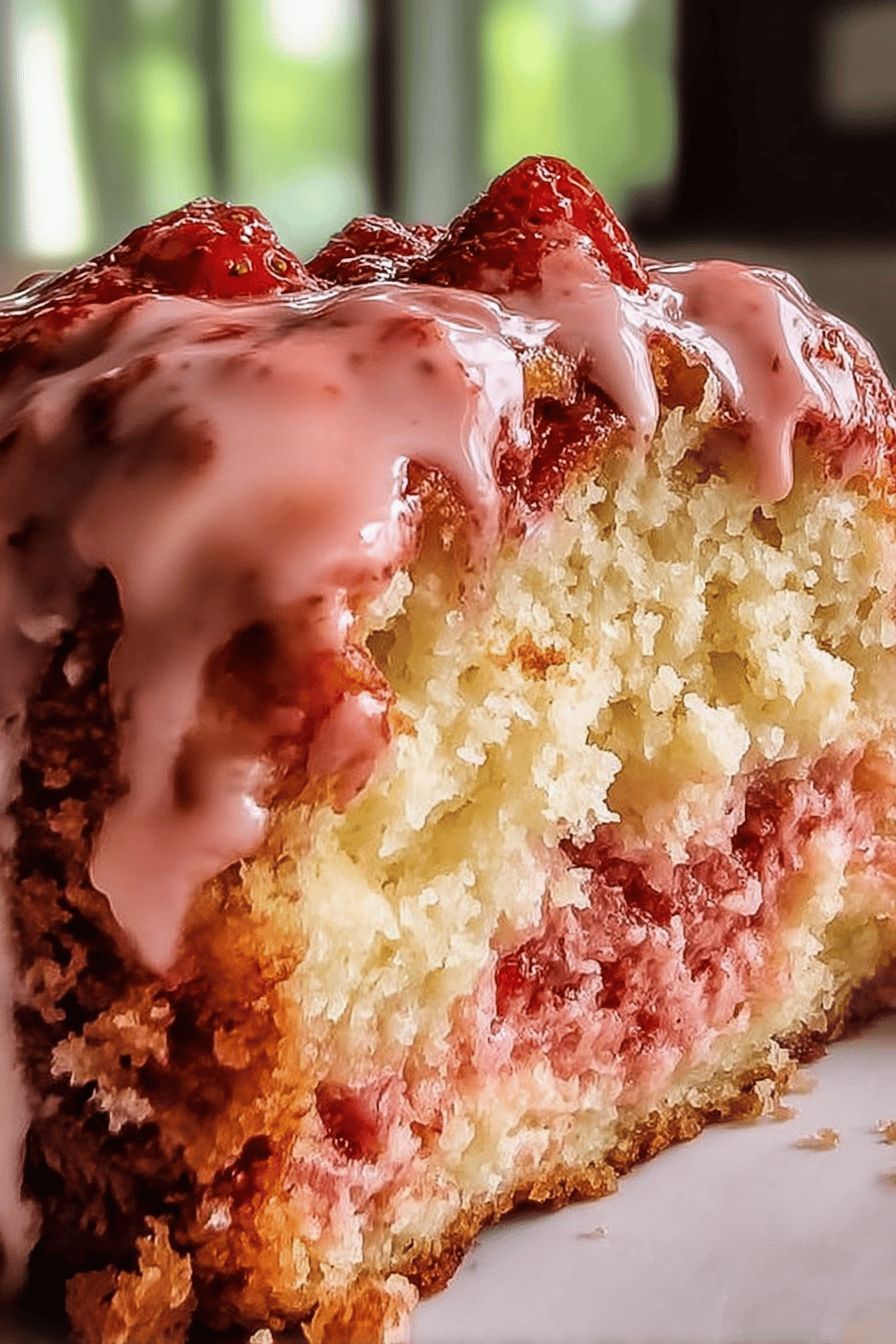 Strawberry Honeybun Cake