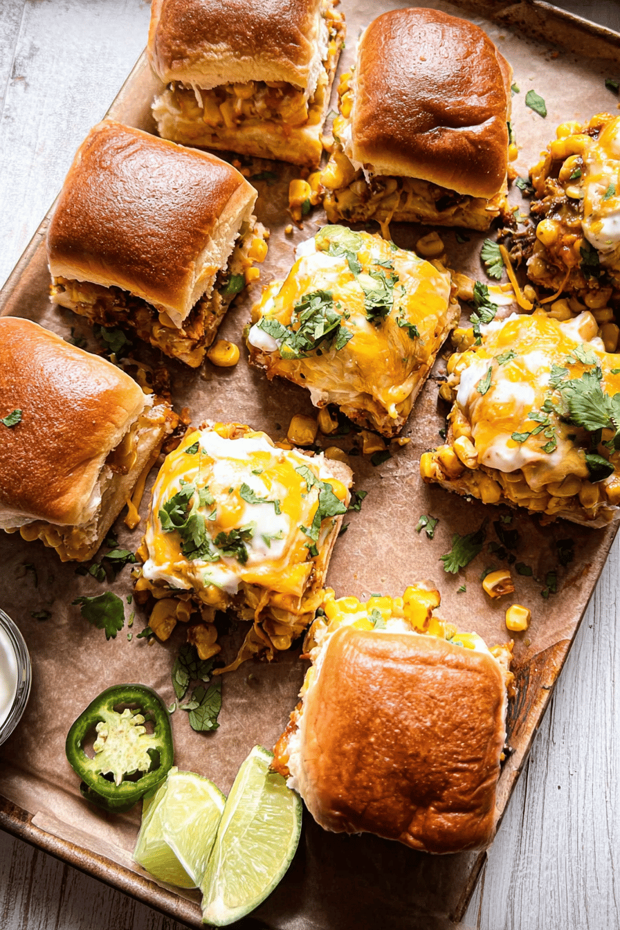Street Corn Dip Sliders