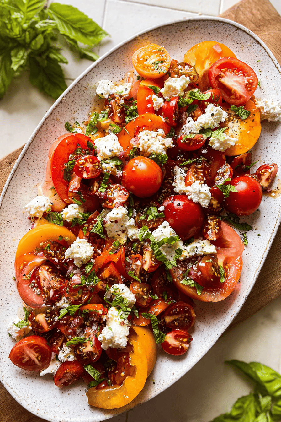 Tomato Goat Cheese Salad