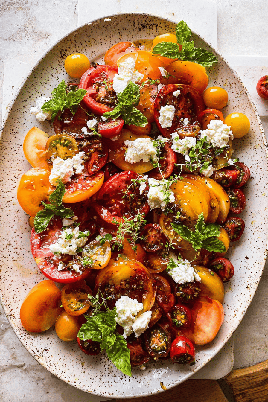 Tomato Goat Cheese Salad