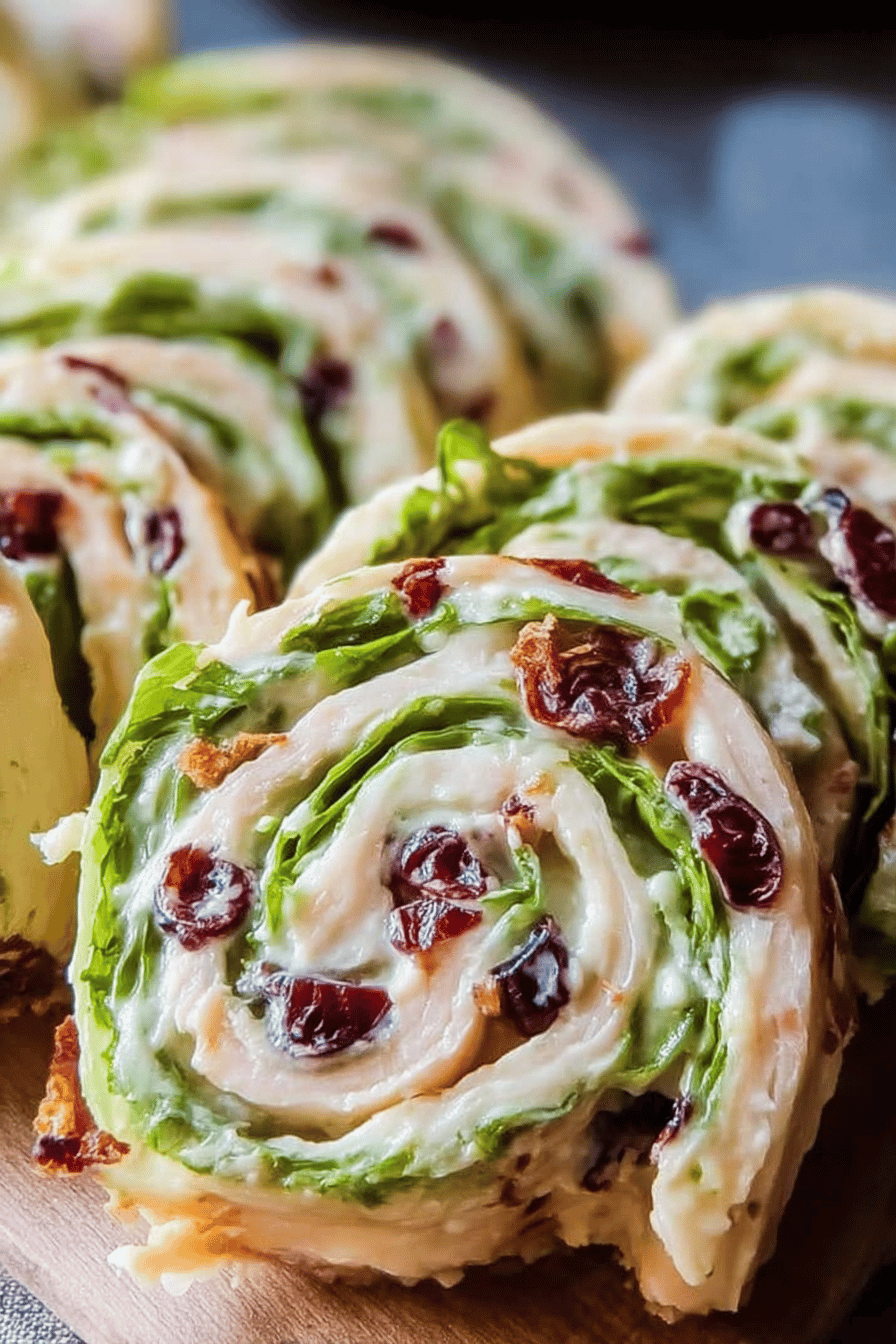 Turkey Cranberry Pinwheels
