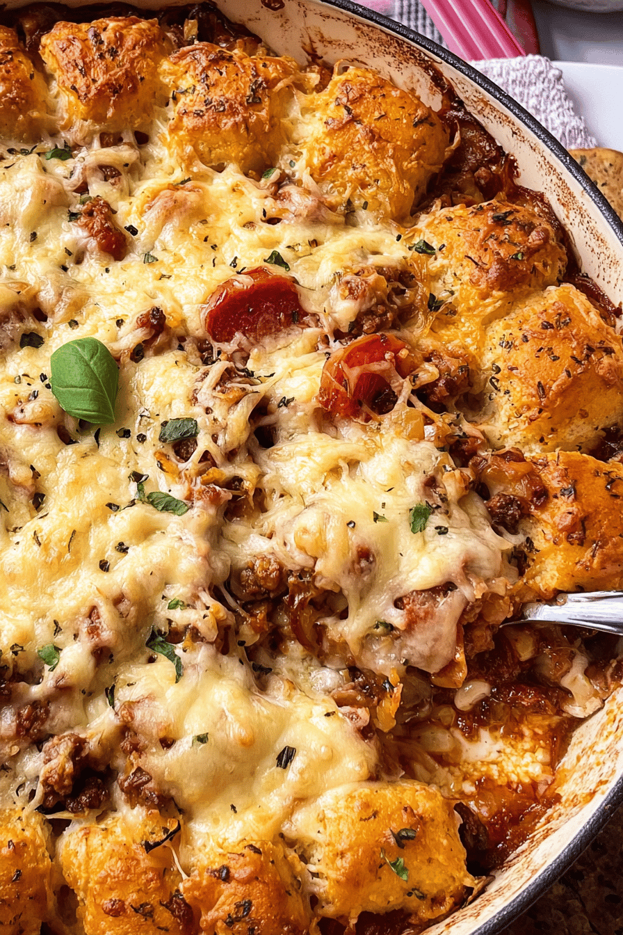 Upside Down Pizza Casserole