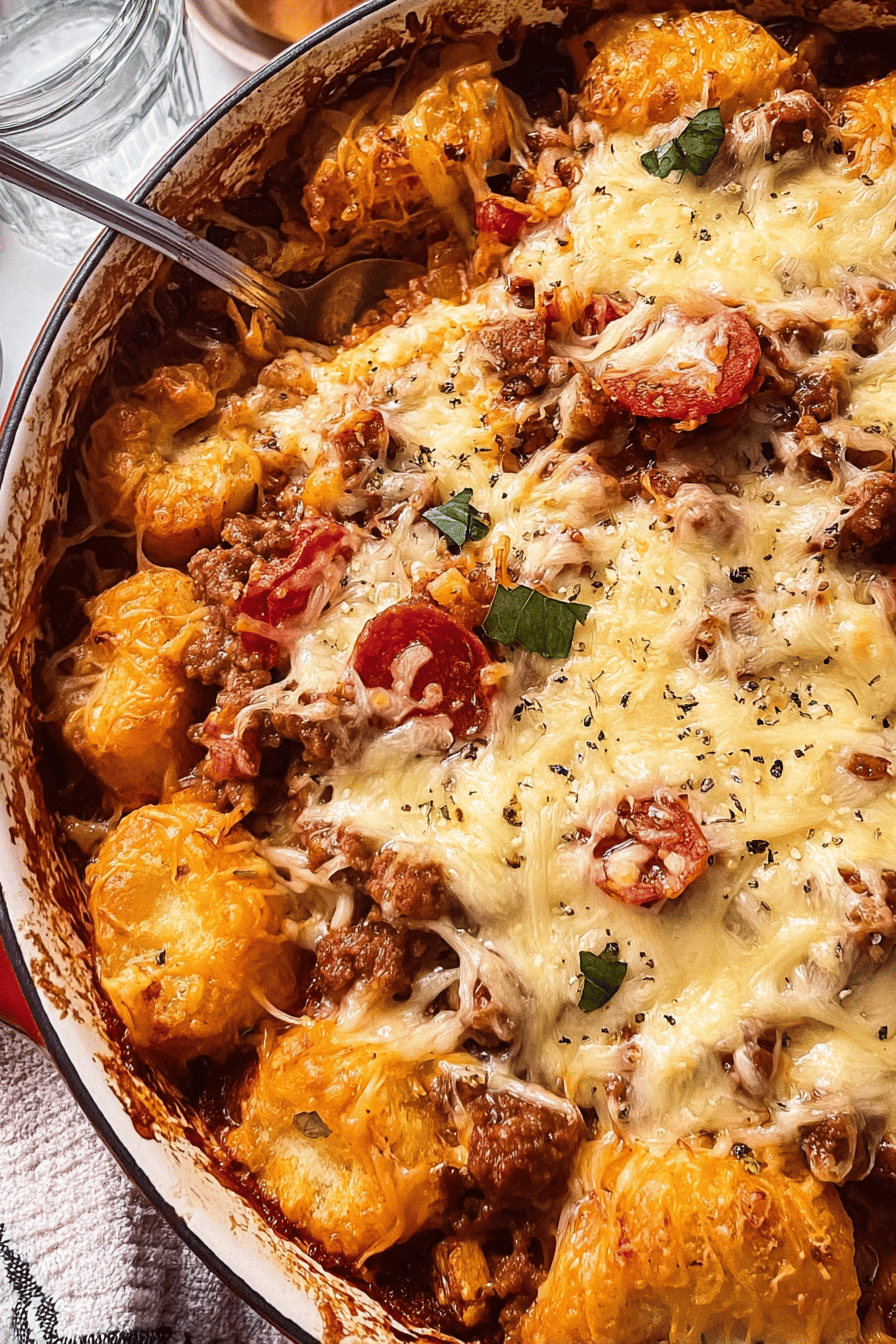 Upside Down Pizza Casserole