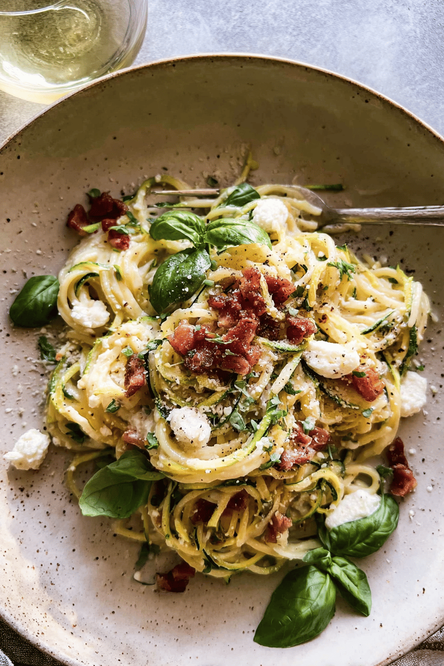 Zucchini Carbonara