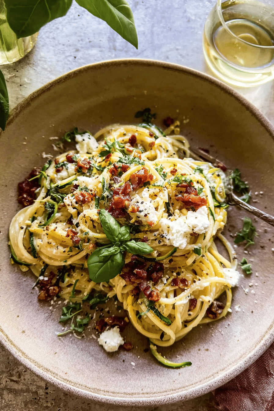 Zucchini Carbonara