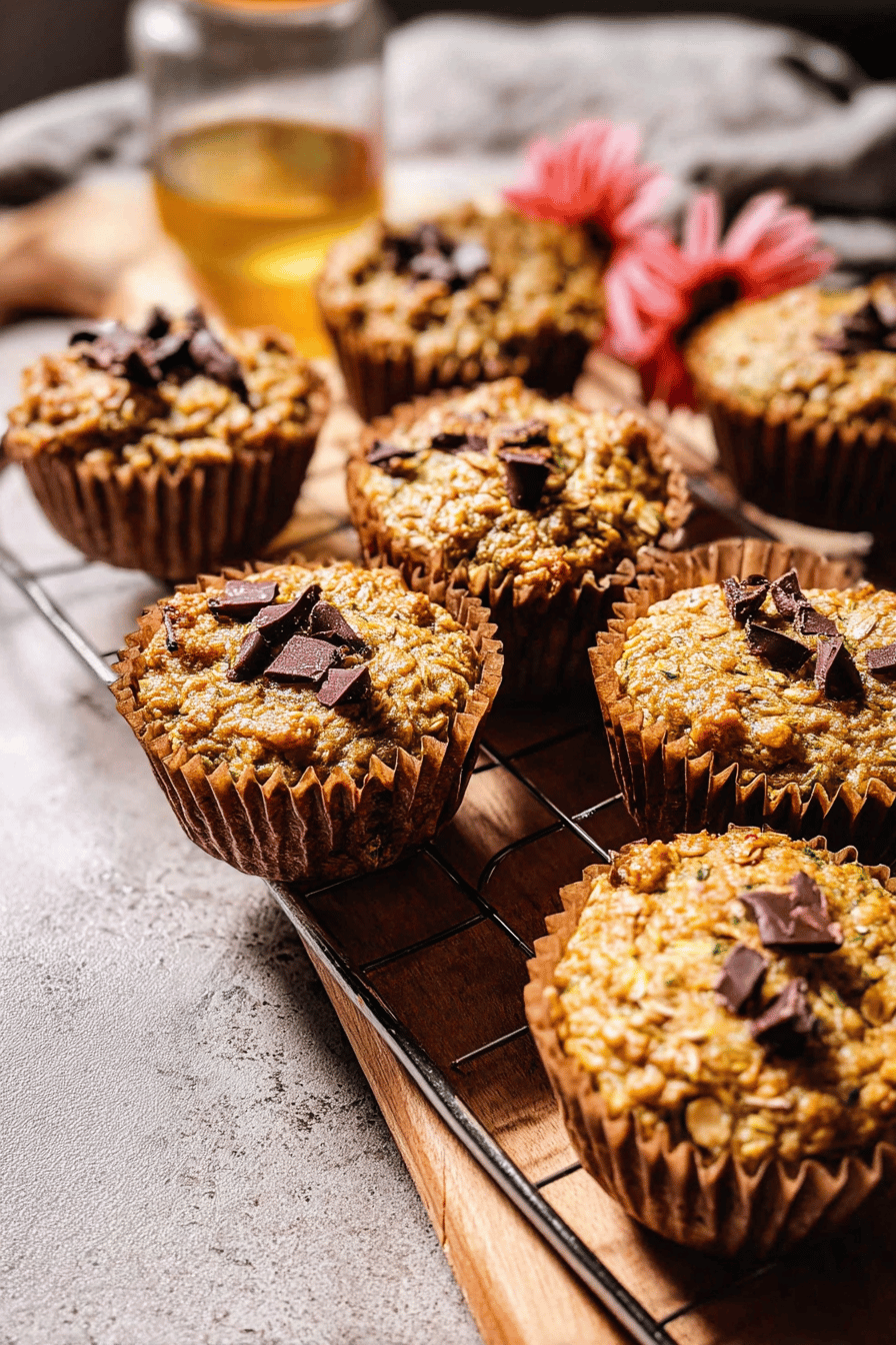 Zucchini Oatmeal Muffins